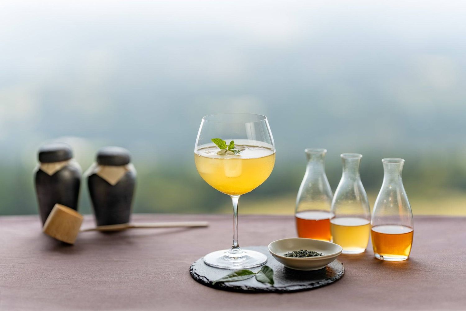 特徴1自分好みの新茶を見つけてカクテルにして味わう新茶テイスティング3