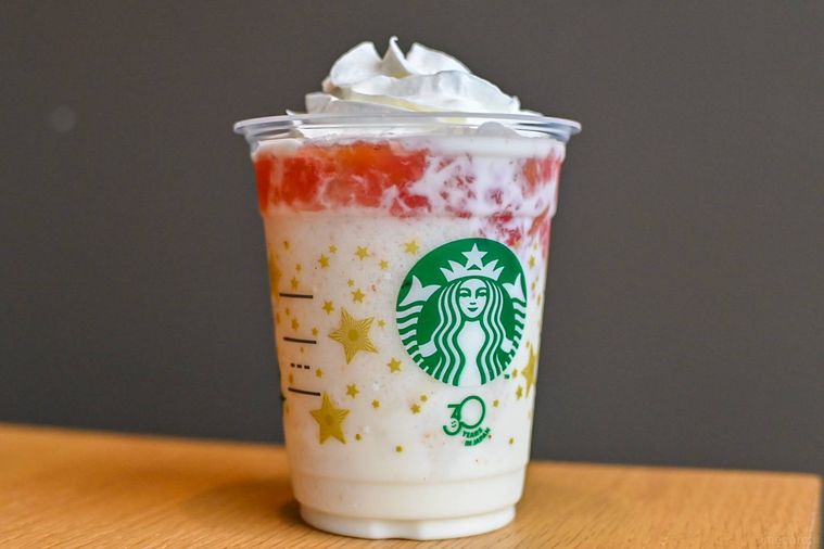 フラペチーノの中身のアップ