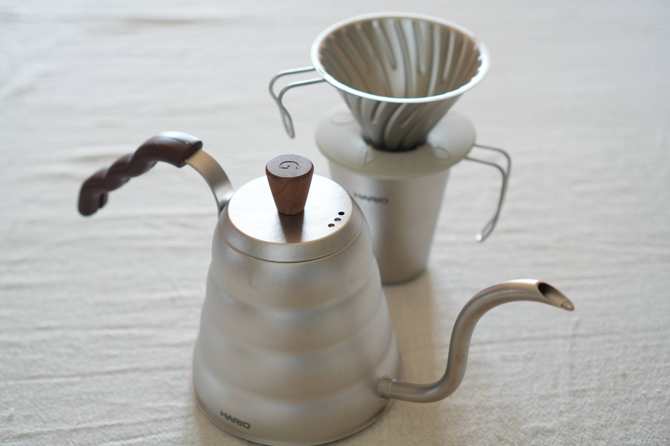 HARIO「V60」のチタンシリーズでコーヒーを淹れてみた。外でも使える