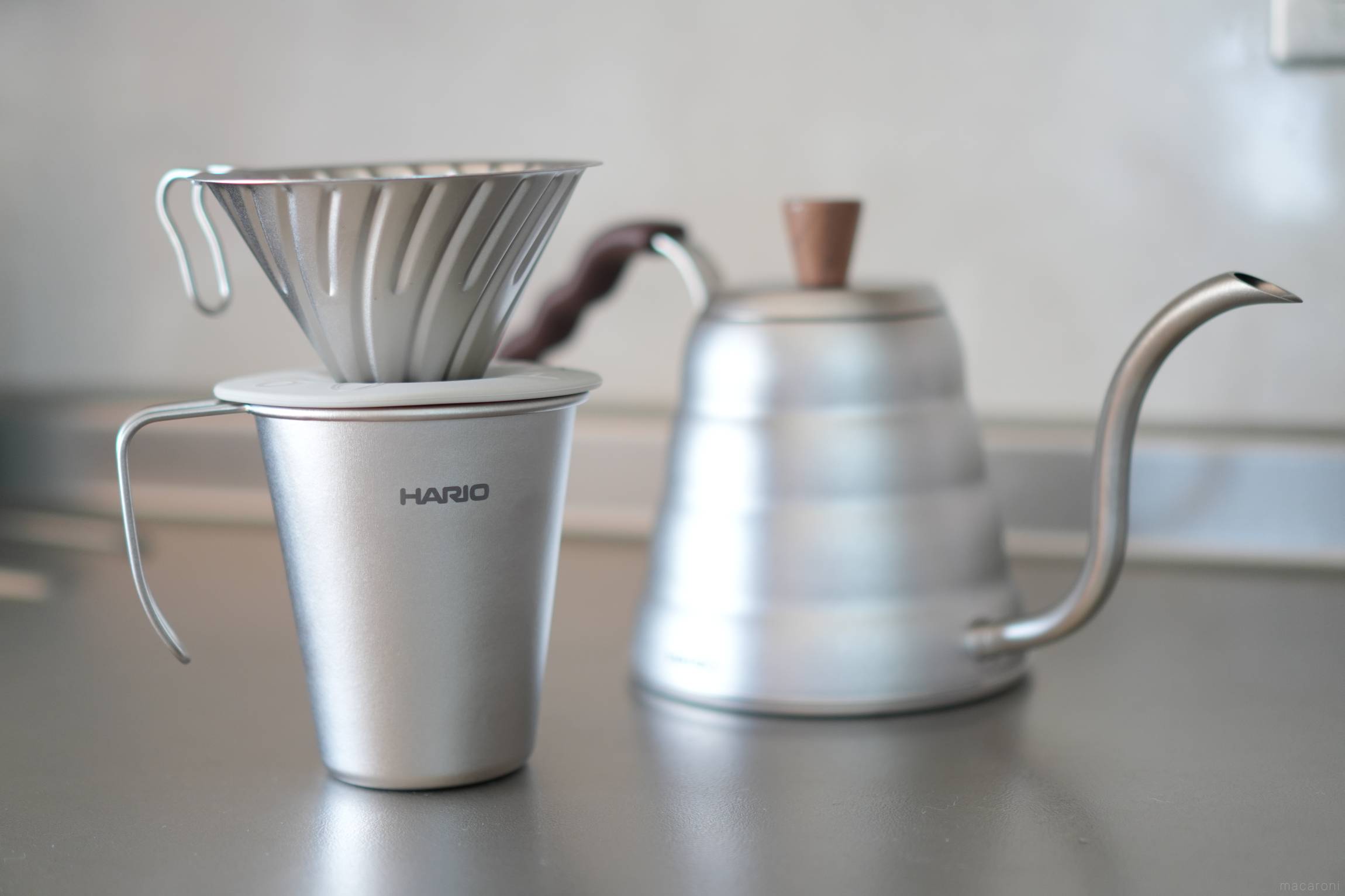 HARIO「V60」のチタンシリーズでコーヒーを淹れてみた。外でも使える