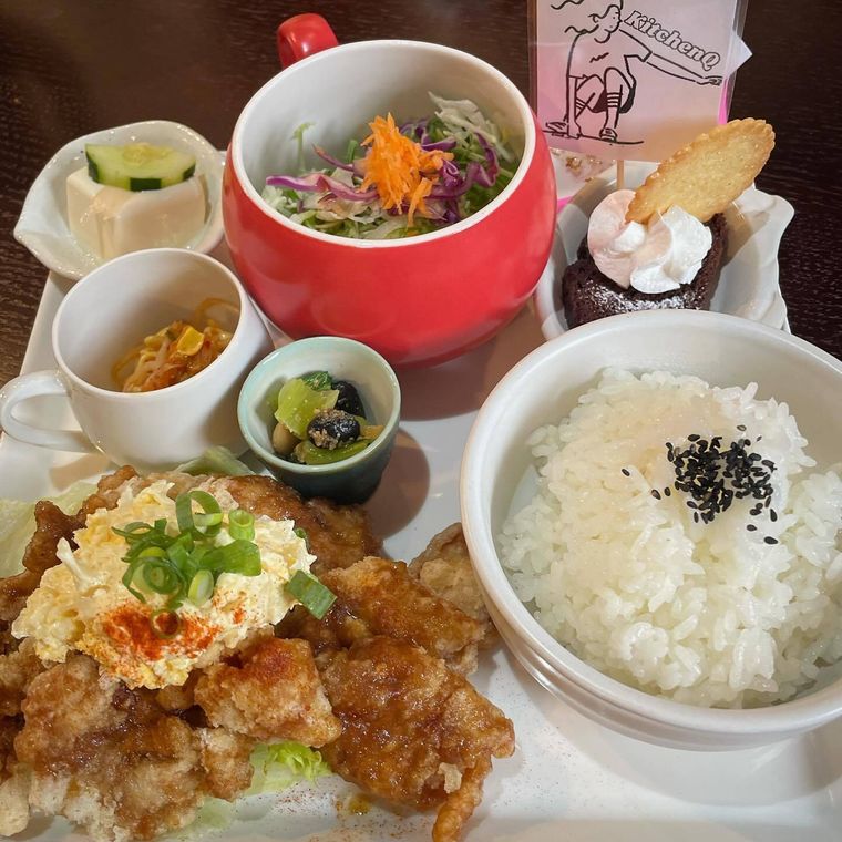 子様レストラン キッチンQ 別館プロキオの チキン南蛮ランチセット