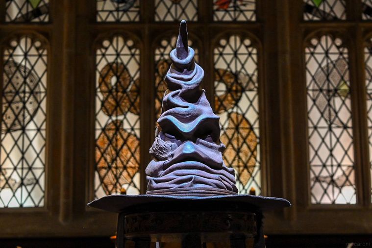 組分け帽子のアップ