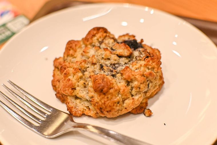 ブルーベリースコーンのアップ