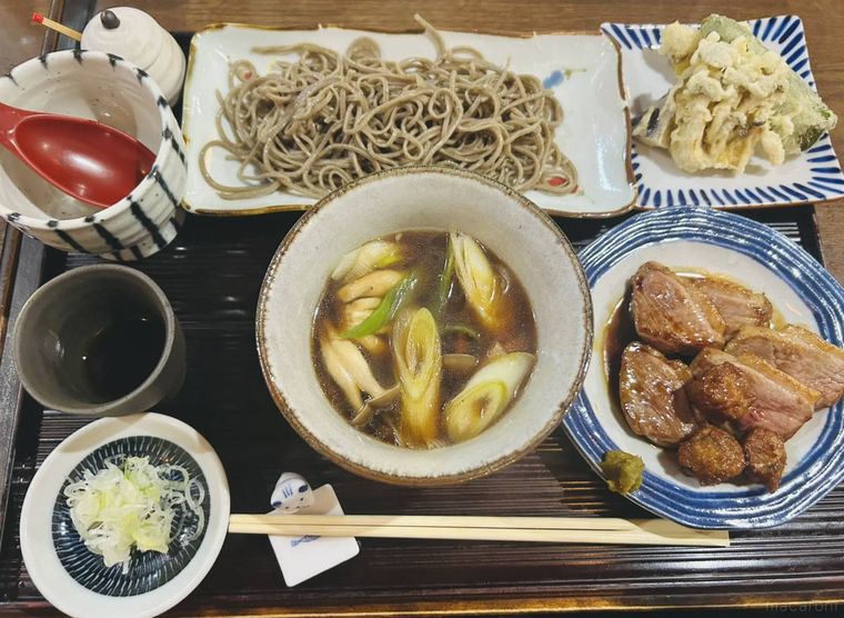 手打蕎麦のたぐとの鴨せいろの写真