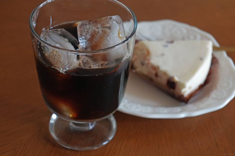 グラスに入っているコーヒー