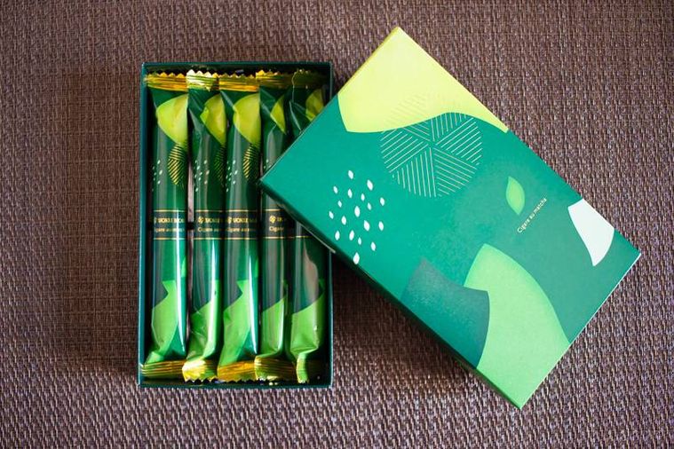 ヨックモックシガール オゥ マッチャパッケージ