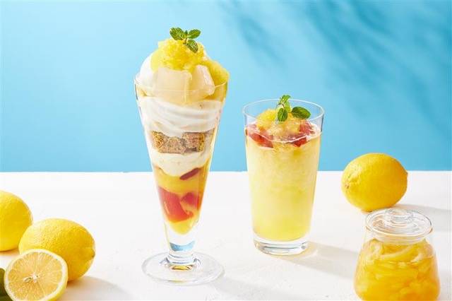 ナナズグリーンティー初夏限定「はちみつレモンのレアチーズパフェ」を