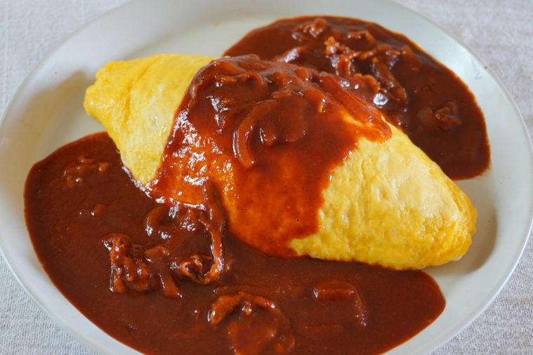 オムライスハッシュドビーフソース