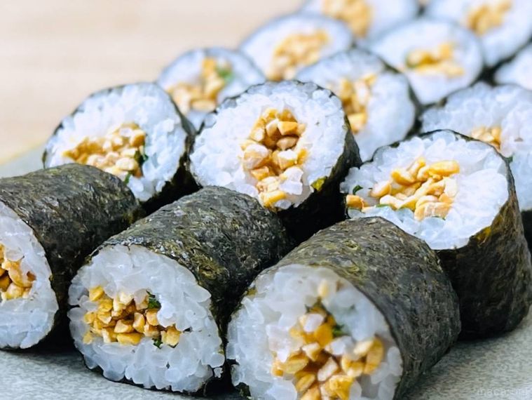 フリーズドライ納豆で作った納豆巻き
