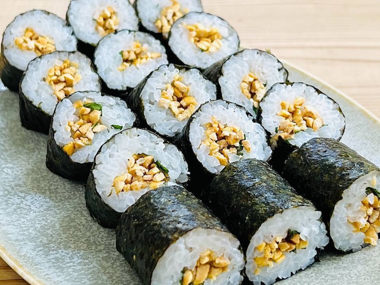 フリーズドライ納豆で作った納豆巻き