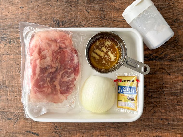 生姜焼きの材料