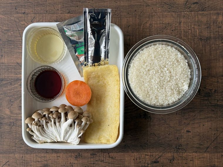 味噌炊き込みごはんの材料