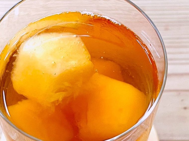 ジャム氷が入ったアイスティー