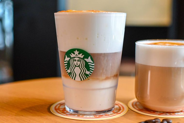 キャラメルマキアートの中身のアップ