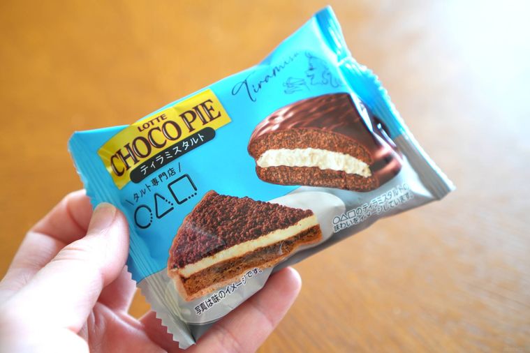 チョコパイティラミスタルトのパッケージ
