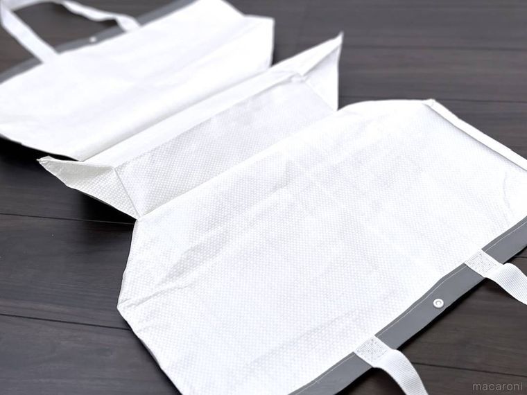 ppバッグを切り開いた様子