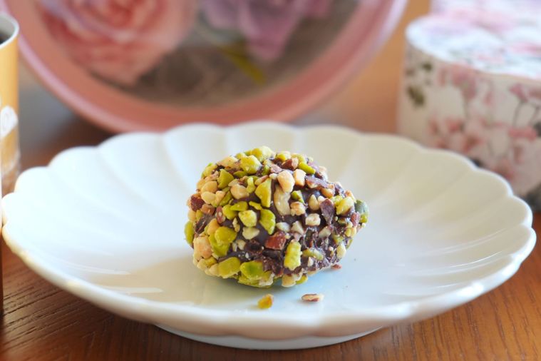 ピスタチオ フィナンシェのチョコレート