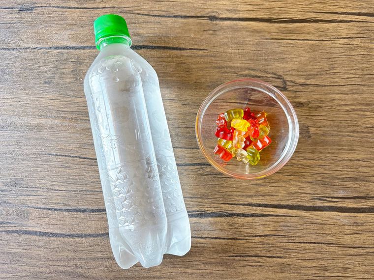 グミ、炭酸水