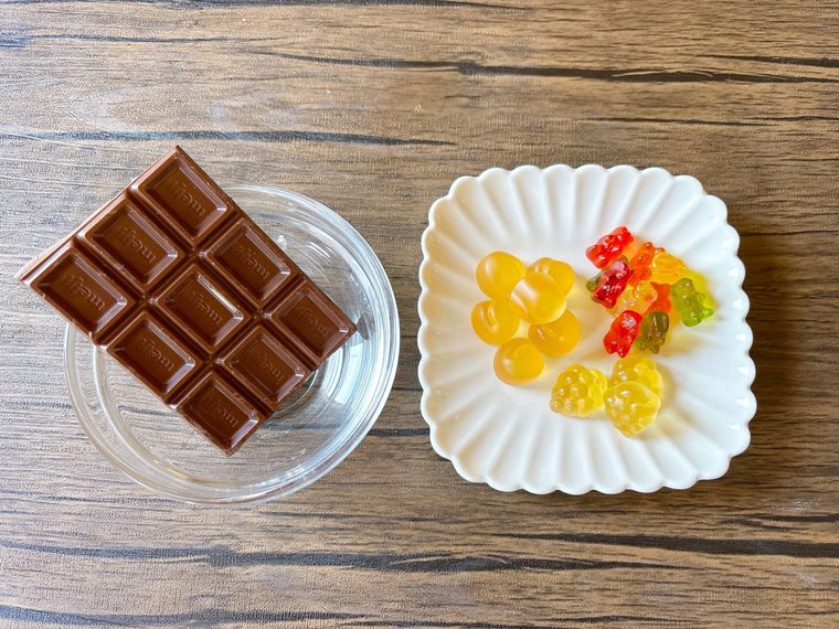 グミ、チョコレート