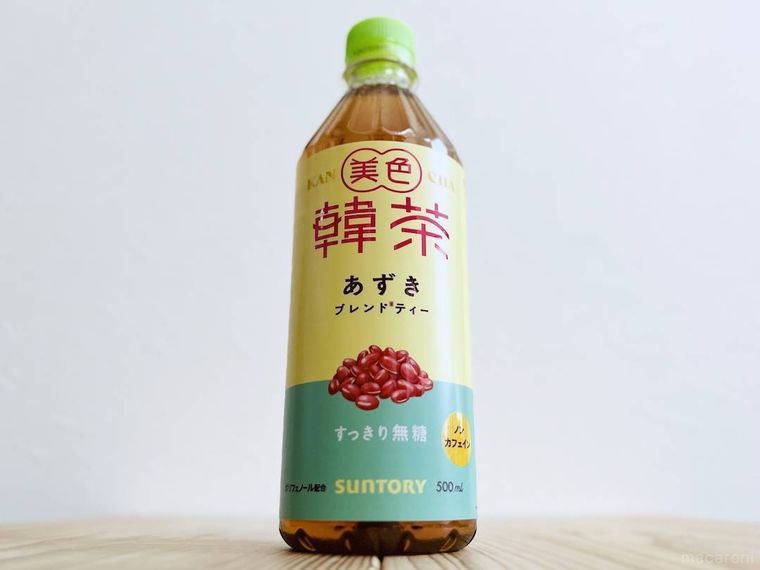 テーブルに置かれた美色韓茶あずきブレンドティー