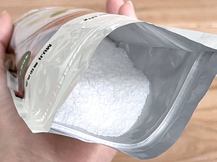 無印良品の牛乳でつくる ラッシーを開封した様子