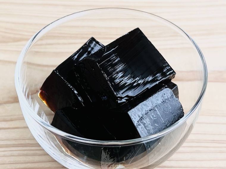 無印良品のオリジナルブレンド コーヒーゼリーを器に盛り付けた様子