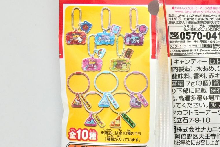 サンリオキャラクターのキーホルダーのラインアップ