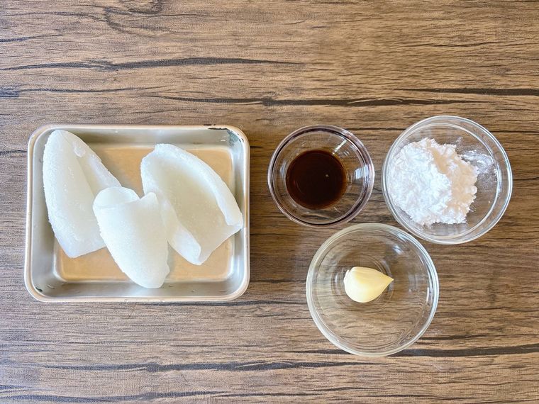 イカの唐揚げの材料