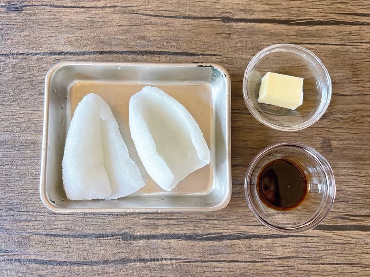 イカのバター醤油炒めの材料