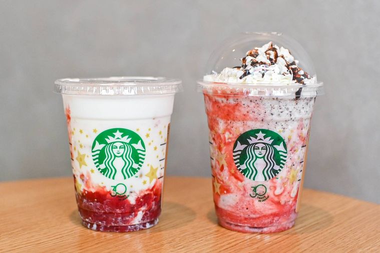 ドリンクが並んでいるところ