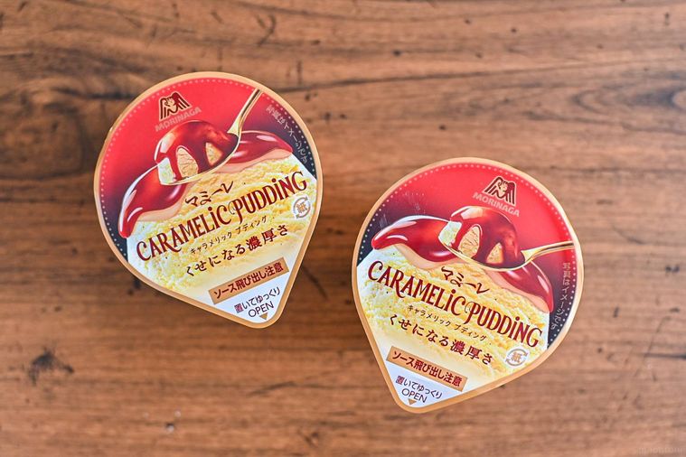 アイスのパッケージの俯瞰