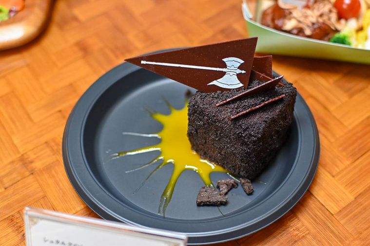 チョコケーキのアップ