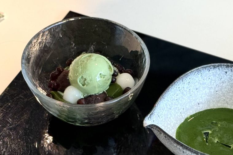 冷やし抹茶ぜんざい