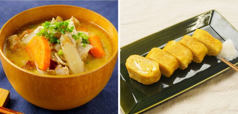余り食材を使い切る具だくさん豚汁献立のコラージュ