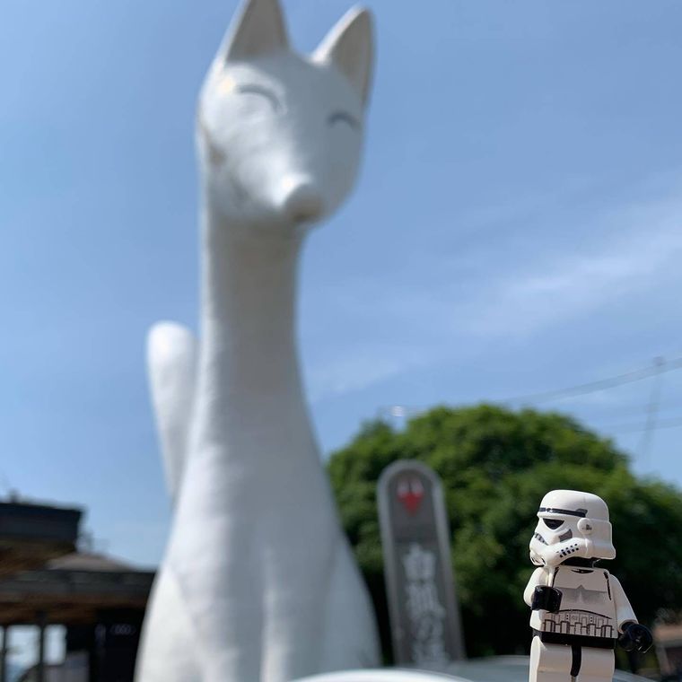 湯田温泉駅のシンボル