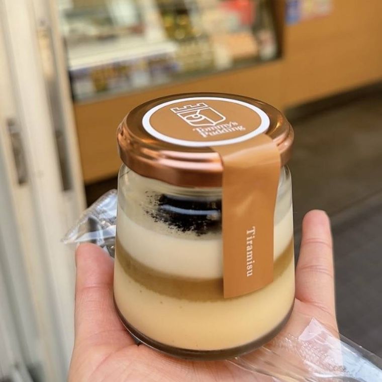 瓶に入ったおしゃれな戸越プリン