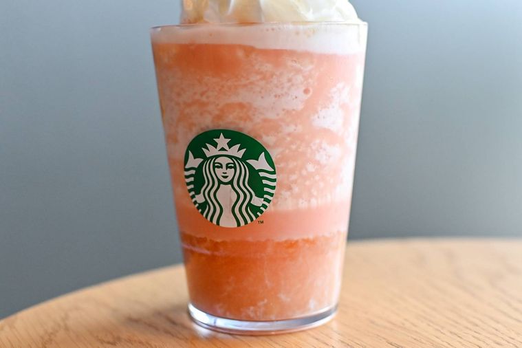 フラペチーノの中身のアップ