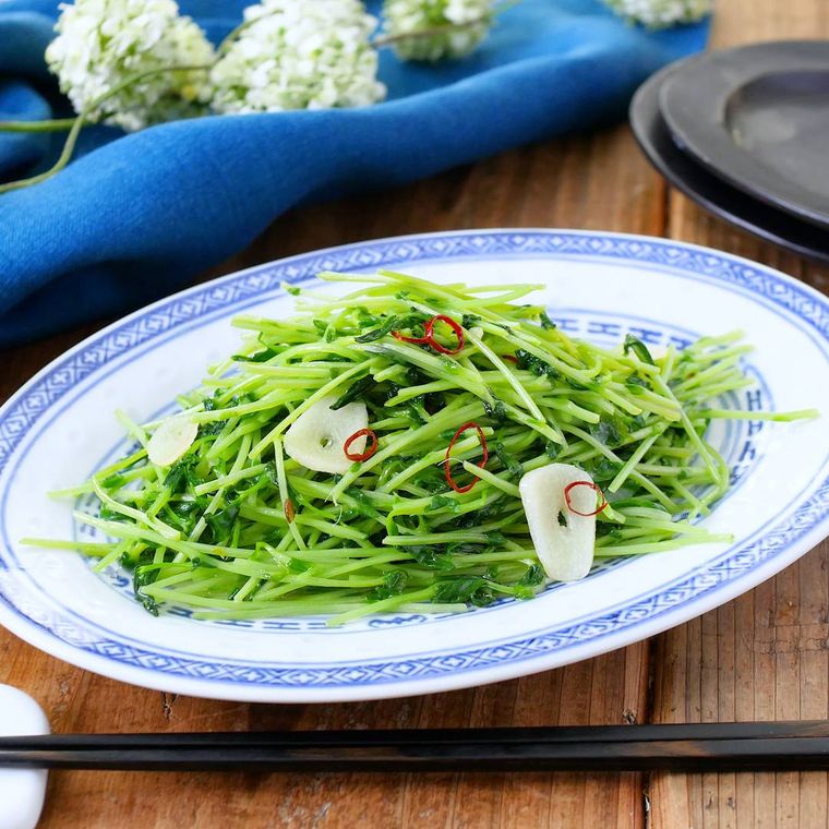 豆苗炒め