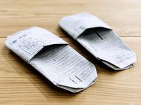 道具もいらない災害時の備えになる新聞紙スリッパの作り方