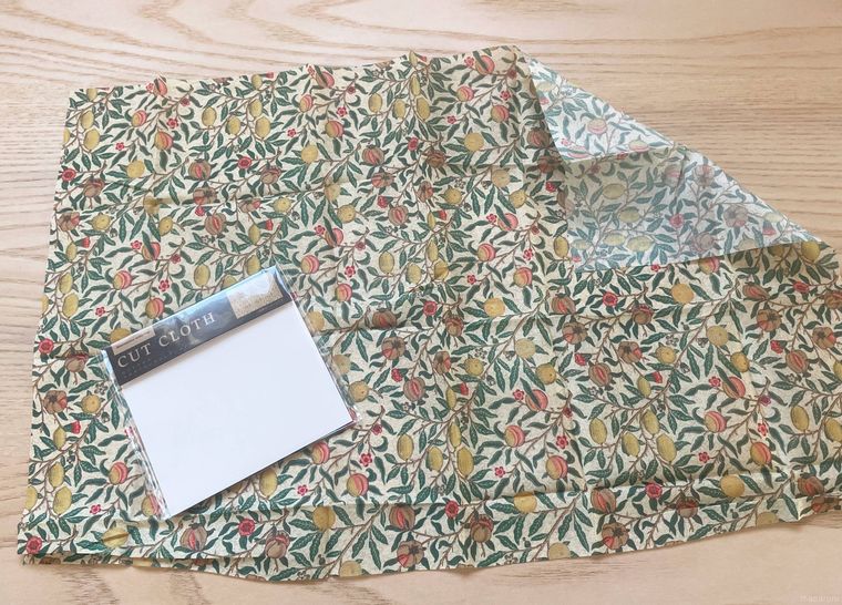 はぎれを広げた様子