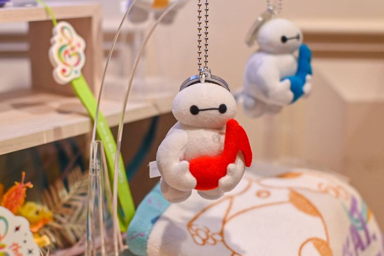 ぬいぐるみチャームのアップ