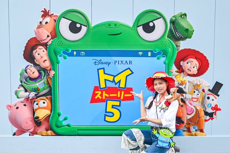 デコレーションの記念撮影