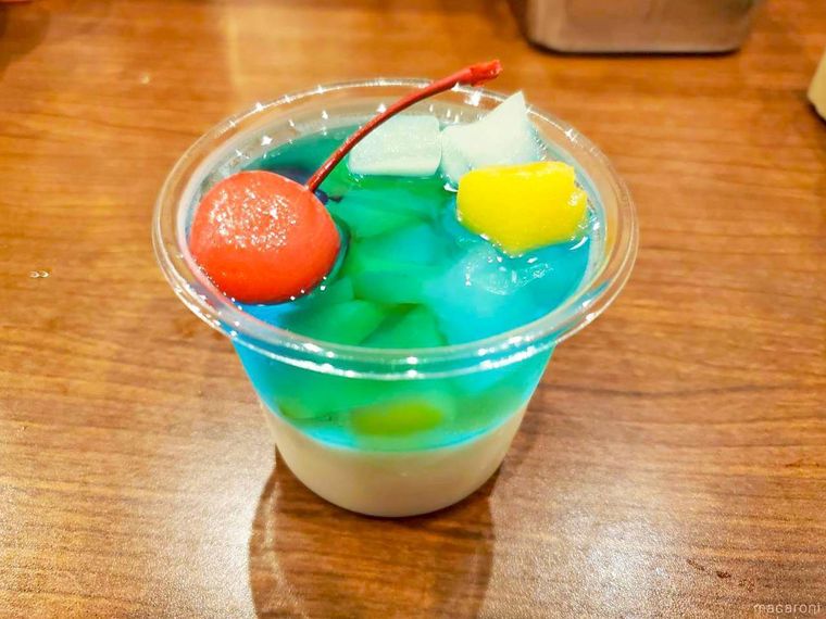 丸亀製麺丸亀うどんプリン ブルーハワイ