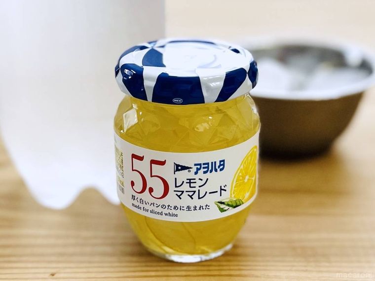 アヲハタ55 レモンママレード、炭酸水、氷