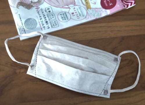 小顔に見えるマスクローズが机の上に置いてある