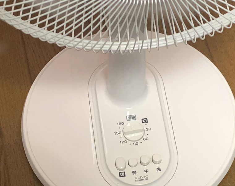 扇風機スイッチとタイマー