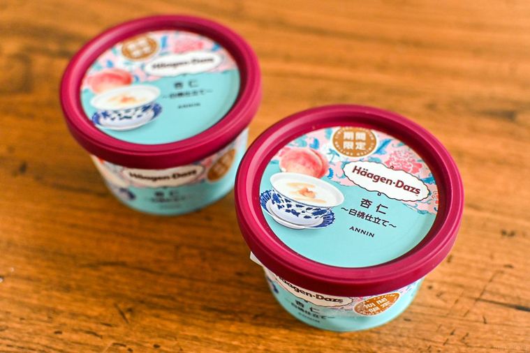 アイスのパッケージのアップ