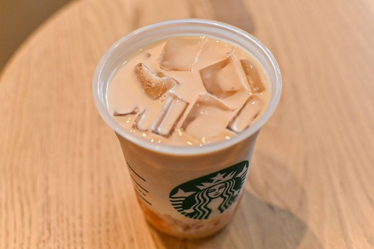 ドリンクを上から