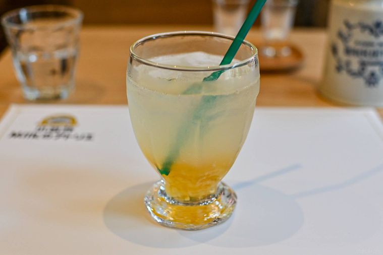 ドリンクのアップ