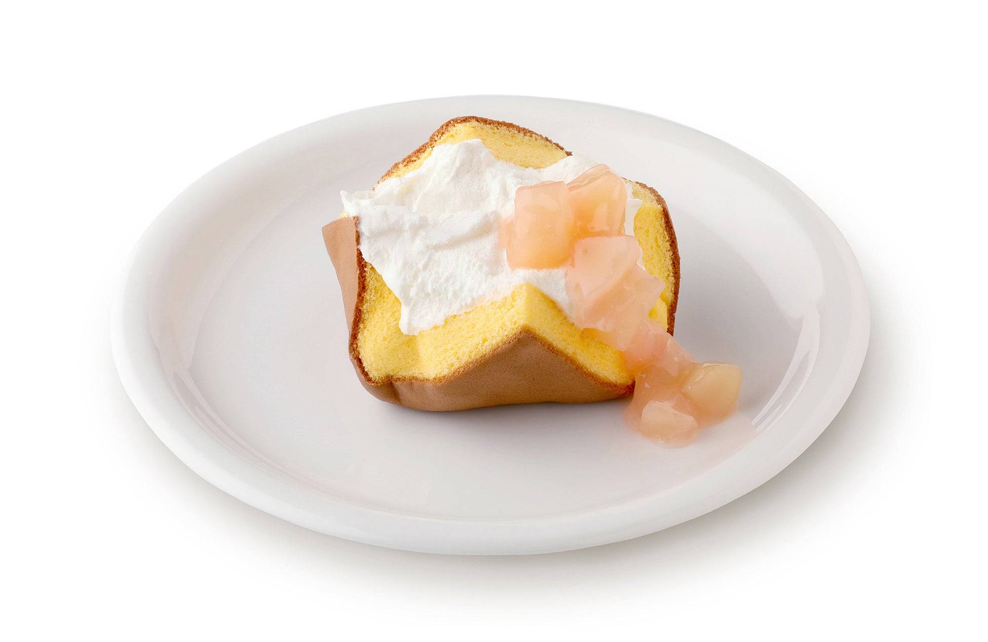 桃ハート♡モスアゲート♡No.2566 モスバーガー＆カフェの夏限定白桃スイーツが登場！クリームポムと